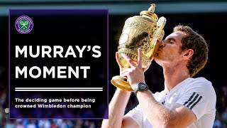 Andy Murrays Final Game vs Novak Djokovic Before Being Crowned Wimbledon Champion 🏆 [upl. by Eylatan]