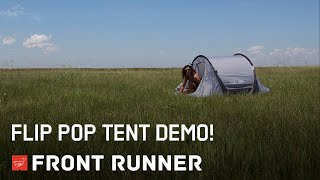 Front Runner Flip Pop Tent Demo at the Desert Rendezvous [upl. by Tuinenga]