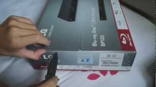 Unboxing LG Bluray Disk DVD player BP120 [upl. by Gilson360]