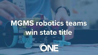 MGMS robotics teams win state title [upl. by Rondon]