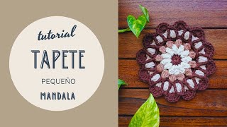 TAPETE pequeño a CROCHET Tutorial MANDALA pequeño de otoño a ganchillo Para principiantes [upl. by Llednav]