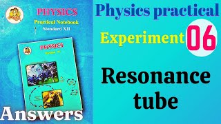 Resonance tube class 12 physics practical experiment 6 answers [upl. by Droffats]