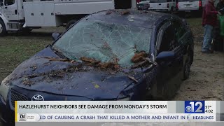 Hazlehurst neighbors see damage from Monday’s storm [upl. by Jaunita]