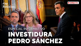 SÁNCHEZINVESTIDURA El DISCURSO del CANDIDATO abre el debate PRIMER DÍA  RTVE Noticias [upl. by Tami]