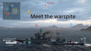 World of Warships Legends HMS warspite in arcade [upl. by Riva]