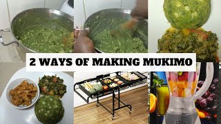 Mash potatoes with maize and pumpkin leaves to make the best mukimo  Mukimo recipe [upl. by Halimaj]