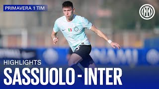 NAPOLI 12 INTER  U19 HIGHLIGHTS  CAMPIONATO PRIMAVERA 1 TIM 2223 ⚽⚫🔵 [upl. by Olleina]