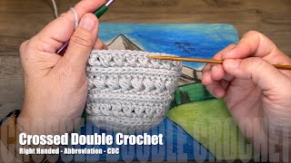 Crossed Double Crochet Right Handed [upl. by Dewhirst]