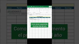 Crear calendario 📆 en Excel excel trucos consejos tips calendar exceltips exceltutorial [upl. by Tnattirb824]