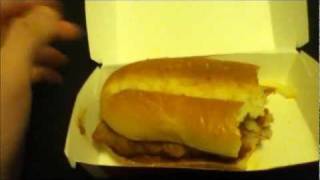 McDonalds McRib Review 2011  Fast Food Review [upl. by Salvidor]