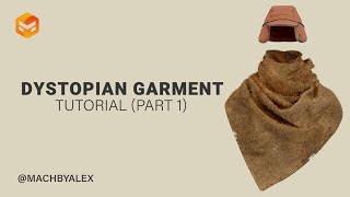 Marvelous Designer  Dystopian Scarf Tutorial Part 1 [upl. by Codding]