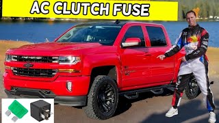 CHEVROLET SILVERADO AC CLUTCH FUSE LOCATION REPLACEMENT 2014 2015 2016 2017 2018 2019 [upl. by Lalla]