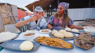 Queen of WEST AFRICAN FOOD  Mysterious Stilt Dances  Côte d’Ivoire 🇨🇮 [upl. by Winifred]