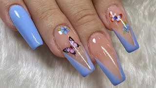 Uñas utilizando TIPS COMPLETOS  técnica APRES GEL  X [upl. by Alyssa811]