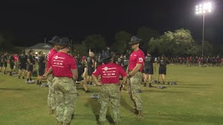 Get Fit Friday with Maggie Laughlin at USAA headquarters [upl. by Aitra]