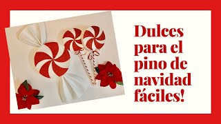 DIY DECORA CON DULCES TU ÁRBOL DE NAVIDAD CHRISTMAS TREE CANDY [upl. by Keldon]