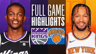 KINGS at KNICKS  FULL GAME HIGHLIGHTS  April 4 2024 [upl. by Ecnarwal]