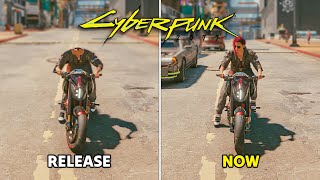 Cyberpunk 2077  RELEASE vs NOW [upl. by Raynor]