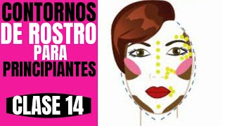 CÓMO HACER LOS CONTORNOS DE ROSTRO PARA PRINCIPIANTES  CURSO DE AUTOMAQUILLAJE Clase 14 [upl. by Nims912]