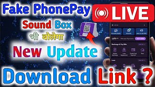 Fake Phonepe With Sound Box  fake phonepe download free [upl. by Leahcimrej]