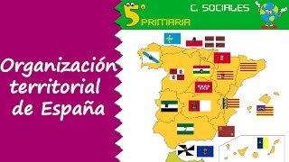 Organización territorial de España Sociales 5º Primaria Tema 4 [upl. by Brenda122]