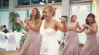 Bridesmaids Dance Performance and Electric Slide [upl. by Janeta516]