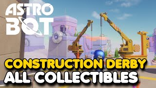 Astro Bot  Construction Derby 100 Walkthrough All Bots ampPuzzle Pieces [upl. by Boaten]