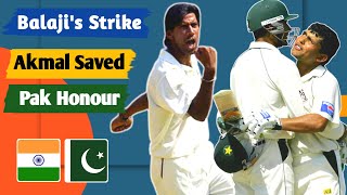 Finest climax in India and Pakistan rivalry  Akmal and razzaq smacked back indians in test [upl. by Enajharas]