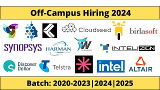 Harman Intel Rupeek OffCampus Hirings  Latest Off Campus Drive for 2024 2023 2022 2021 Batch [upl. by Merv]