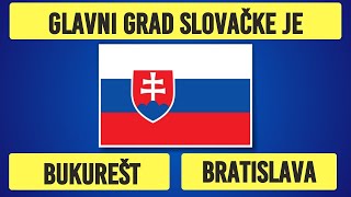 Samo 1 od 10 osoba zna GLAVNE GRADOVE ovih 10 zemalja Da li ste među njima [upl. by Vinn]