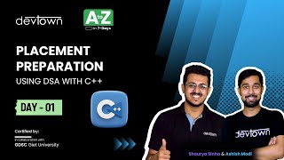 LIVE DAY 01  Placement Preparation using DSA with C  COMPLETE in 7  Days [upl. by Hayman]