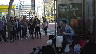 Jamal Corrie street performance Union Square SF [upl. by Arhoz]