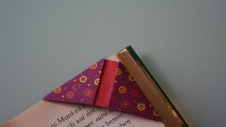 Origami Lesezeichen  Origami Bookmark [upl. by Clayborn]