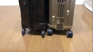 【ホイール対決】RIMOWA TOPAS（リモワトパーズ） vs SAMSONITE cosmolite（サムソナイト コスモライト） [upl. by Worden]