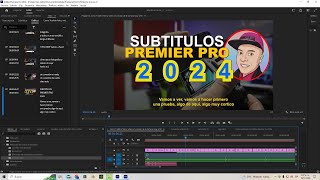 Subtítulos AUTOMATICOS con PREMIERE PRO 2024 [upl. by Zennas]