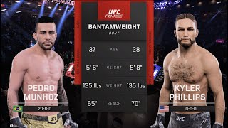 UFC 299 Munhoz vs Phillips UFC 5 Simulation [upl. by Dnaltiac]