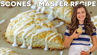 HOW TO MAKE SCONES RECIPE  Easy Lemon Glaze [upl. by Yob]