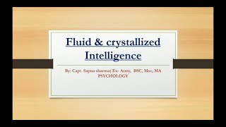 SOI model of Intelligence amp Fluid amp Crystal Theories of Intelligence for CTET KVS DSSSB  Ch16 [upl. by Kemppe]