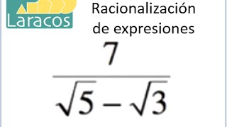 Racionalización de expresiones [upl. by Yebot]