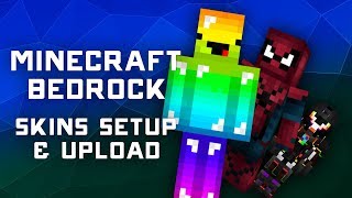 How to Use amp Upload Skins in Minecraft Bedrock  Windows 10 Edition [upl. by Anrak]