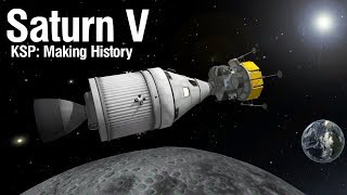 KSP quotMaking Historyquot DLC Saturn V Replica with the new parts [upl. by Terra]