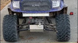 Allsports long travel suspension on club car golf cart  review [upl. by Bridget21]