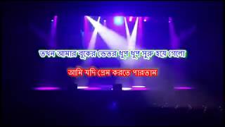 TikaTolir More Ekta Hall Royeche  Bangla Karaoke  Motin Chowdhury  Mahiya Mahi [upl. by Ahsuas641]