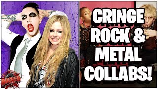 10 CRINGE Rock And Metal Collaborations ft AvrilManson MGKWillow more [upl. by Minabe46]