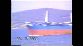 Old filming on a ship entering the Dardanelles Strait from Aegean Sea in 1992 [upl. by Shiekh]