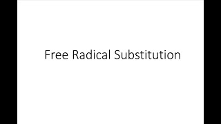 Free radical substitution Chlorination of alkanes [upl. by Aeirdna]