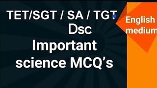 Dsc Sa Biological science from 10th class Mcqs quick revision in English medium [upl. by Katt]