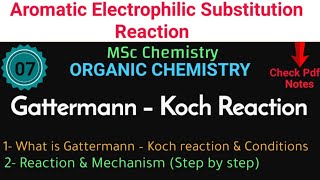 GattermannKoch Reaction Reaction Mechanism mscchemistrynotes mscnotes itschemistrytime [upl. by Clevey]