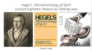 Hegel Phenomenology of Spirit Lecture 18 Reason as Testing Laws [upl. by Elisee777]