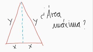 Triángulo isósceles área máxima [upl. by Undine]